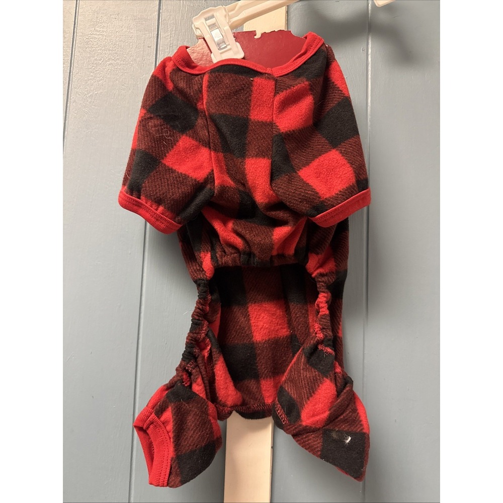 NEW‎ Buffalo Check Pattern Pet Pajamas for Dogs/Cats, Size SMALL